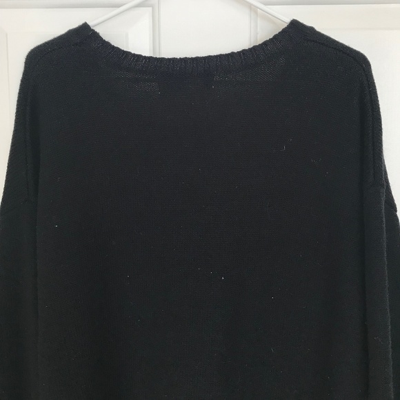 Christmas Unicorn Jingle Bells Tinsel Sequins Ugly Sweater Plus Size 1X Black - Picture 5 of 7